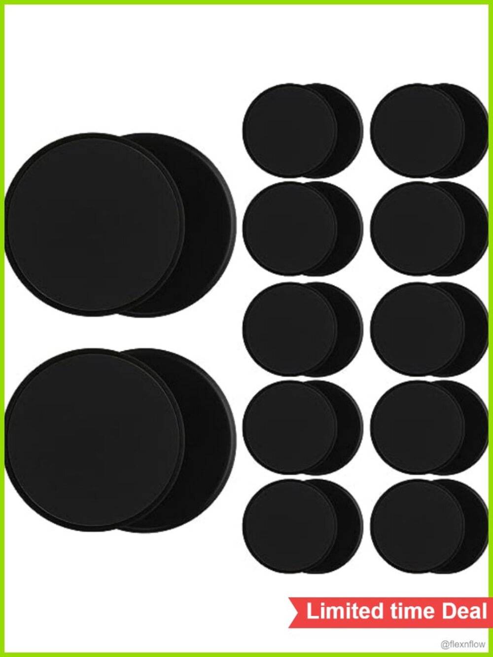 24 Pack Core Sliders for Working Out Abdominal Exercise Double Sided